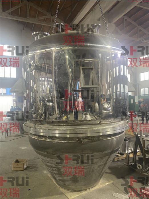 无锡双瑞全力装配：专用于污水处理剂筒锥式真空干燥设备